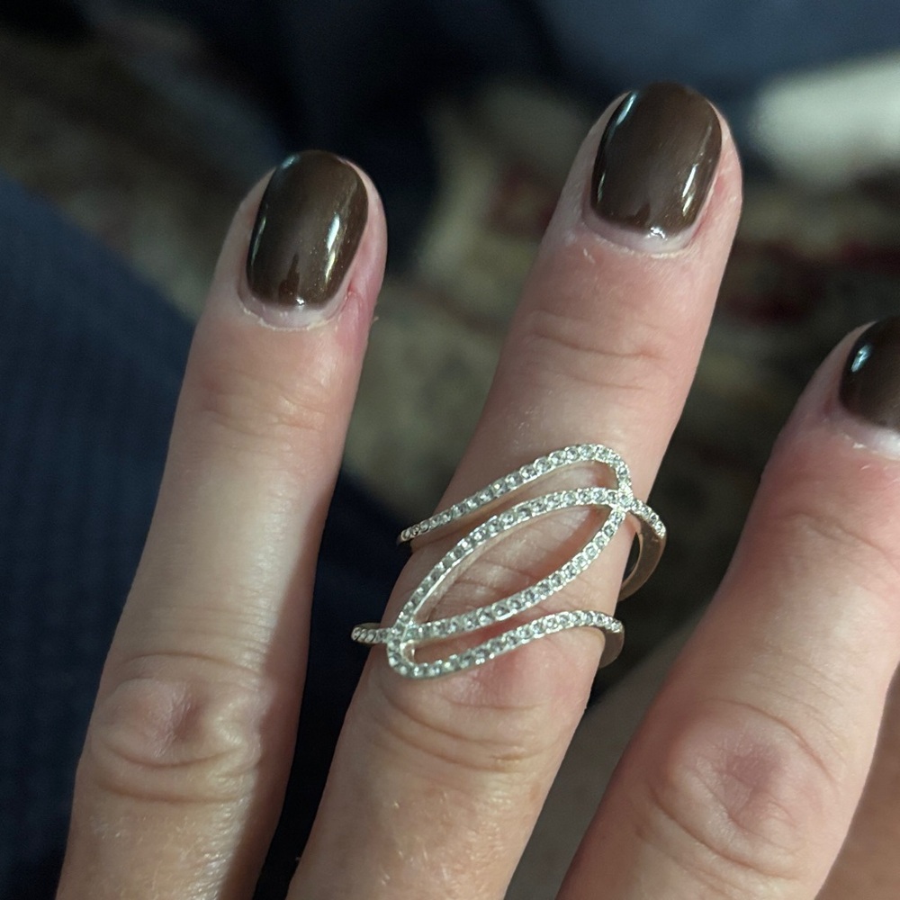 CZ ring silver